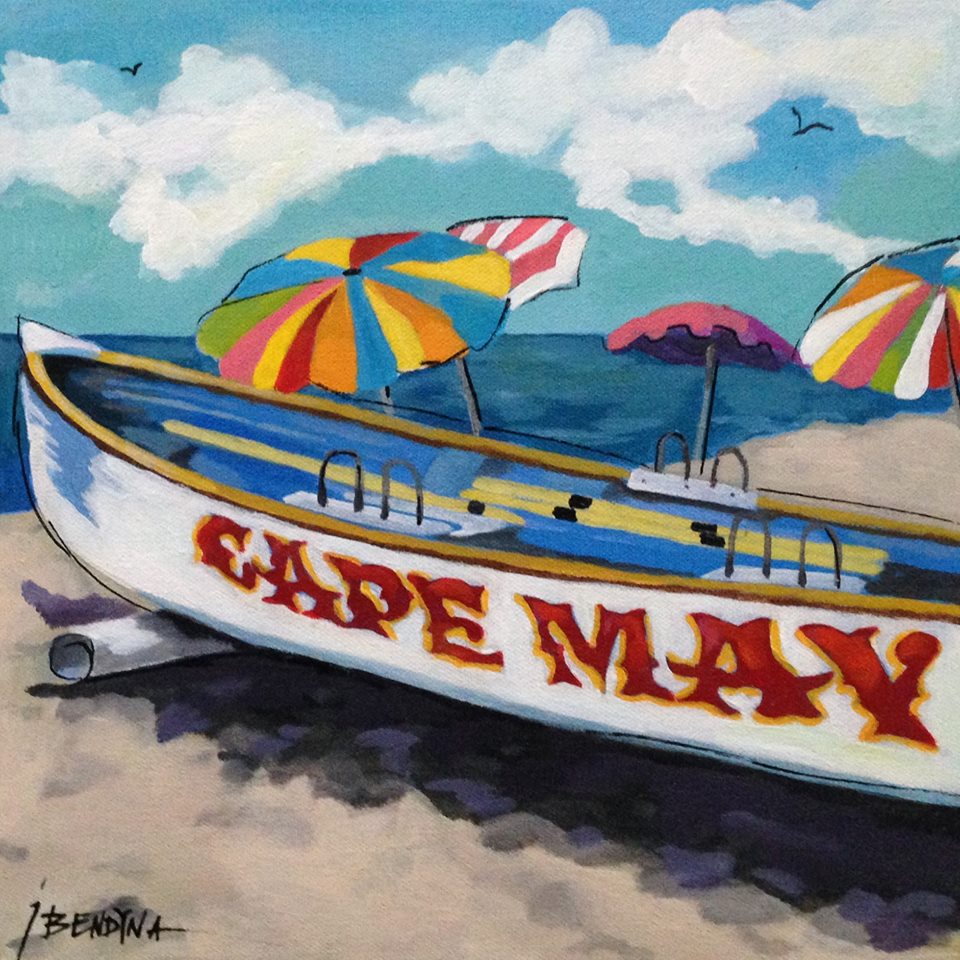 Cape May New Jersey Boat Painting